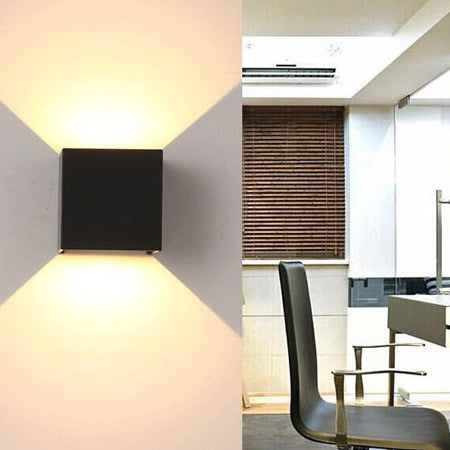 Cube Up Down Aluminum Wall Lamp