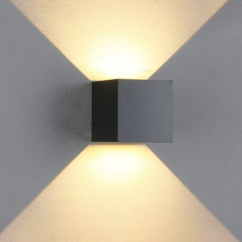 Cube Up Down Aluminum Wall Lamp