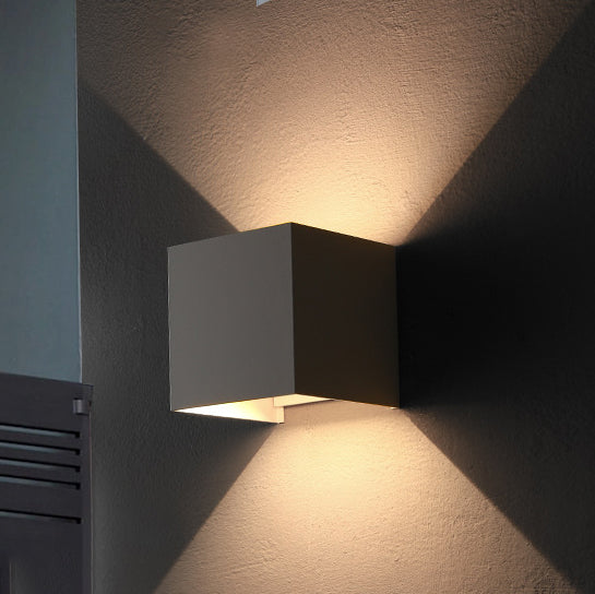 Cube Up Down Aluminum Wall Lamp