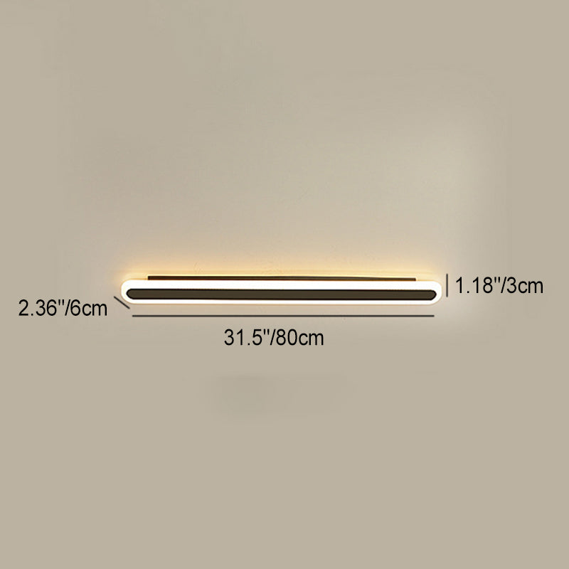 Rectangle Long Line Iron Wall Lamp