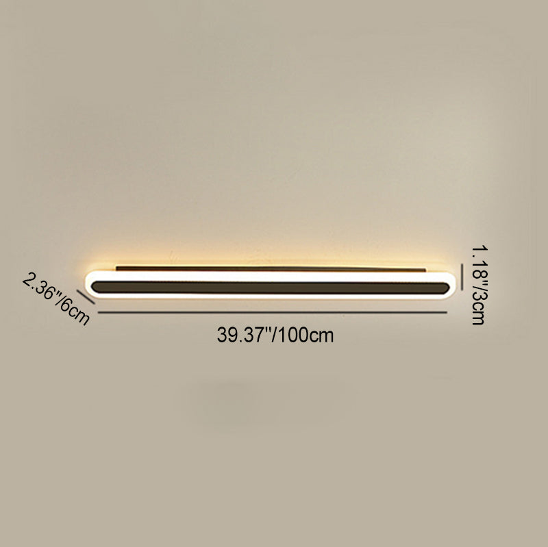 Rectangle Long Line Iron Wall Lamp