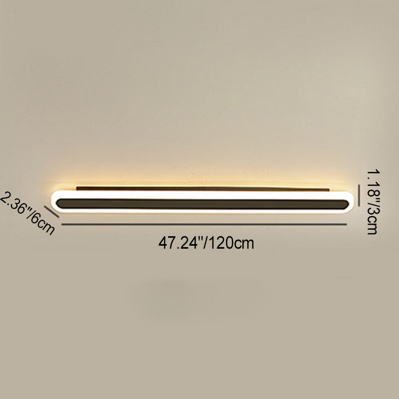 Rectangle Long Line Iron Wall Lamp