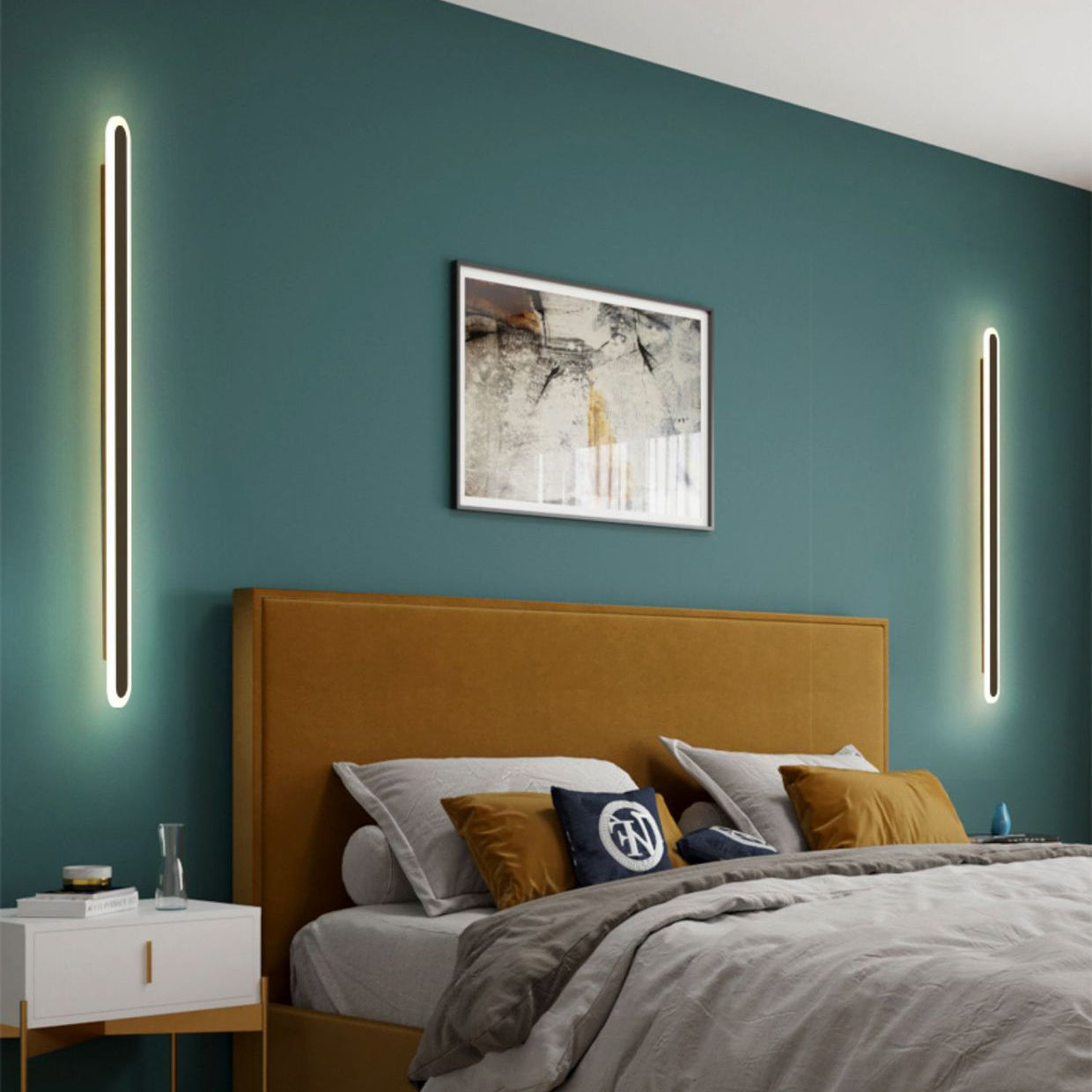 Rectangle Long Line Iron Wall Lamp