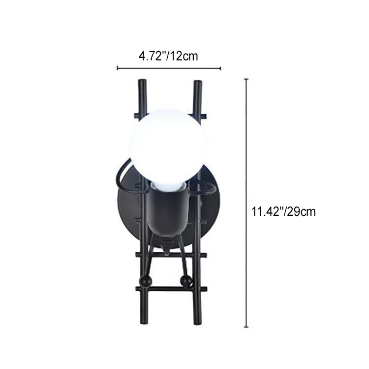 Humanoid Ladder Iron Living Wall Lamp