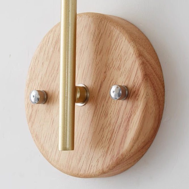Ball Stripe Acrylic Wood Wall Lamp