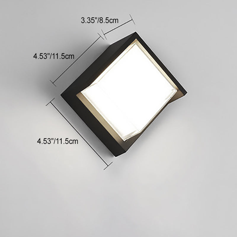 Round Square Plastic Acrylic Outdoor Light