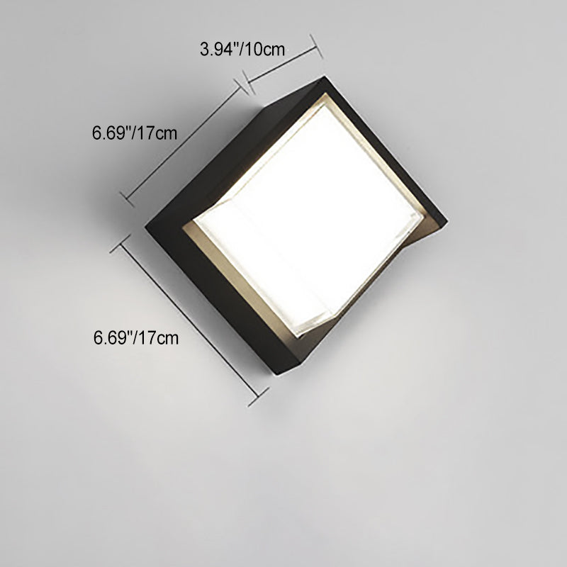 Round Square Plastic Acrylic Outdoor Light
