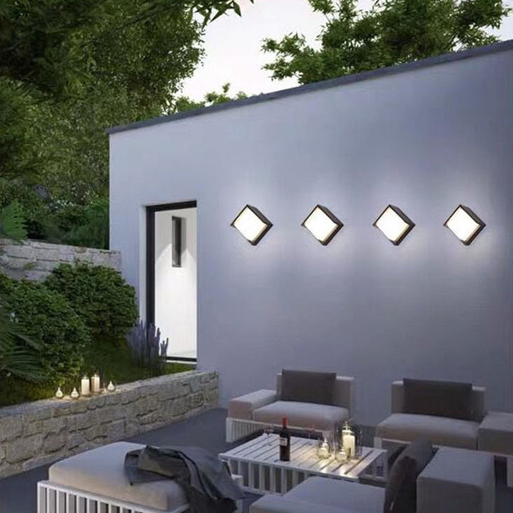 Round Square Plastic Acrylic Outdoor Light