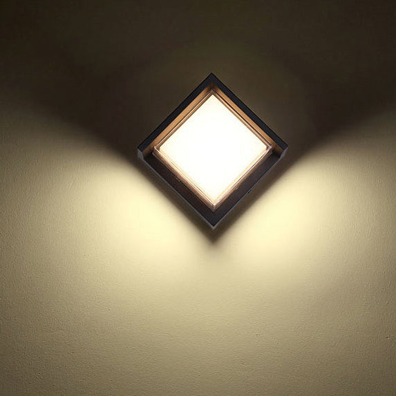 Round Square Plastic Acrylic Outdoor Light