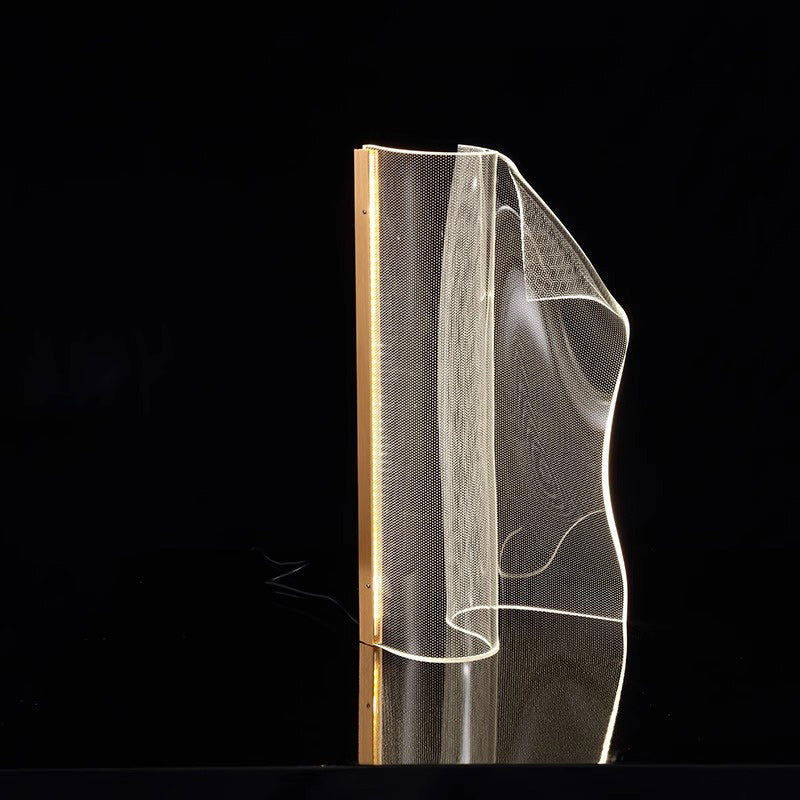 Irregular Transparent Aluminum Acrylic Table Lamp