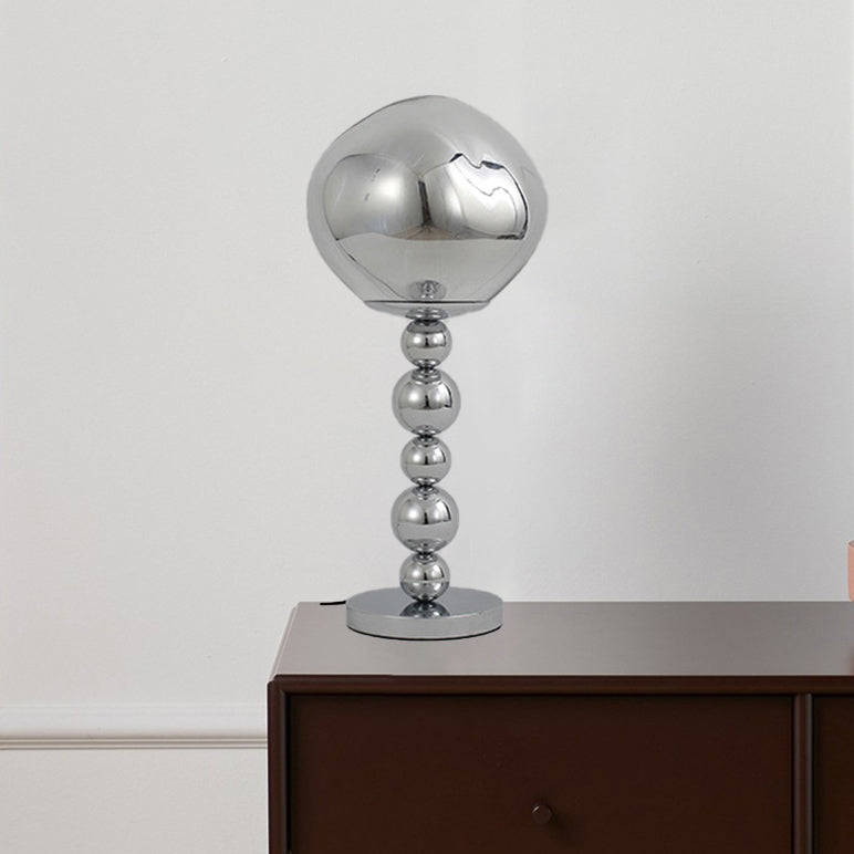 Beaded Column Aluminum Acrylic Table Lamp