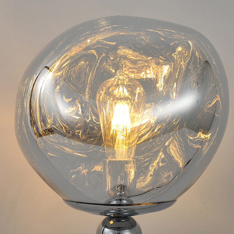 Beaded Column Aluminum Acrylic Table Lamp