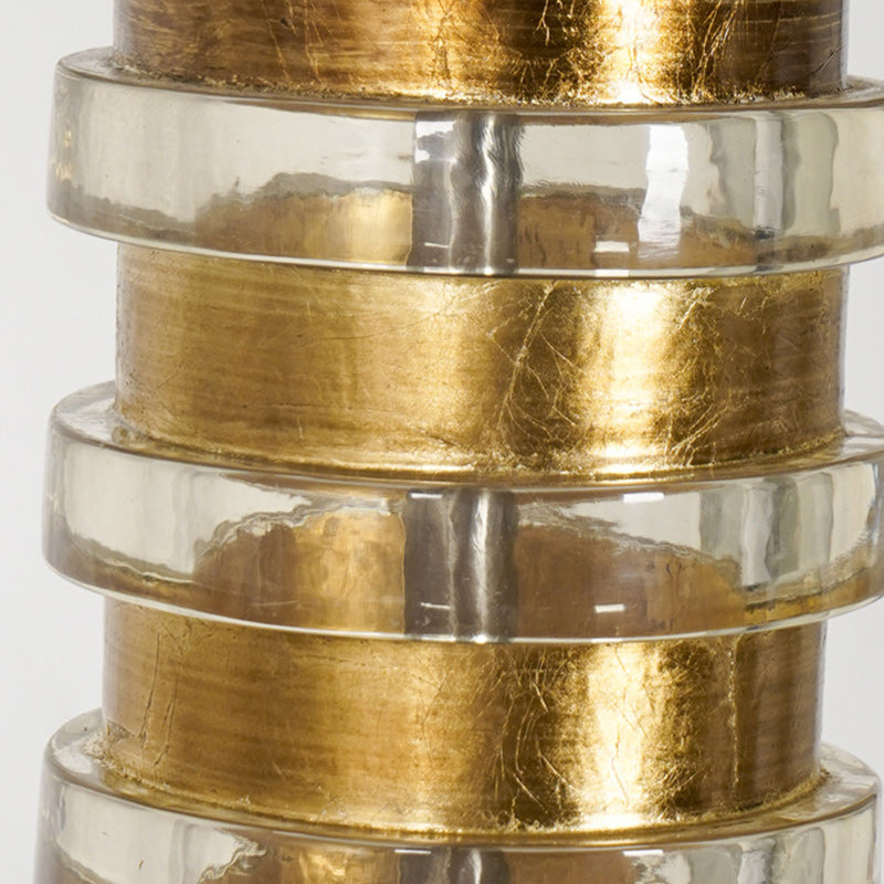 Stacked Column Shape Hardware Table Lamp