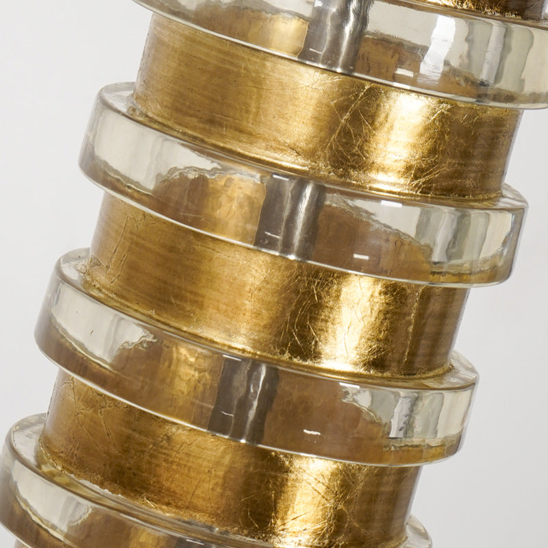 Stacked Column Shape Hardware Table Lamp