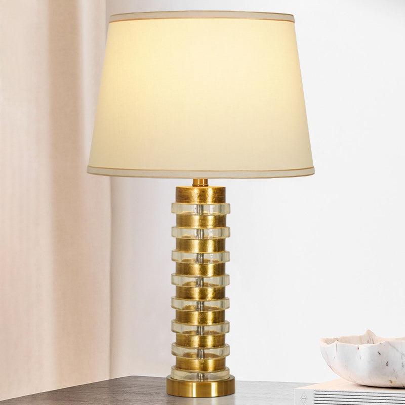 Stacked Column Shape Hardware Table Lamp