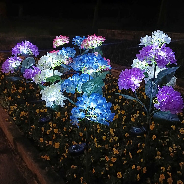 Cloth Artificial Flower Lawn Outdoor Light