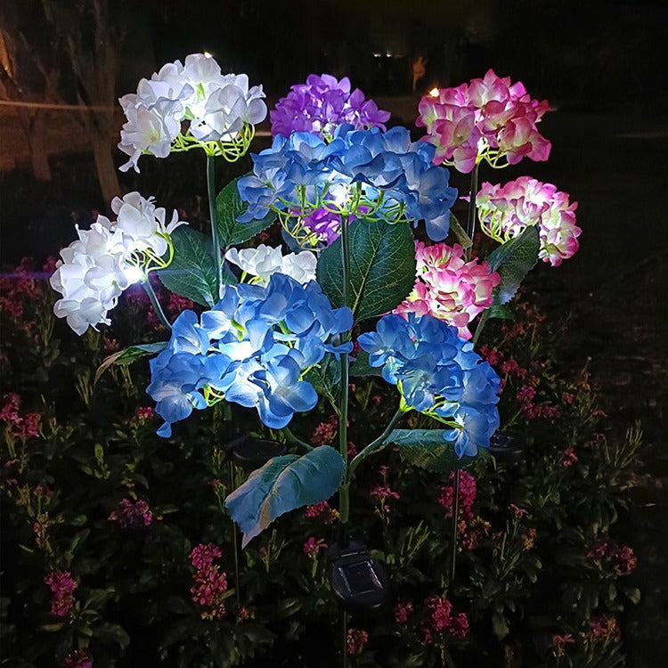 Cloth Artificial Flower Lawn Outdoor Light