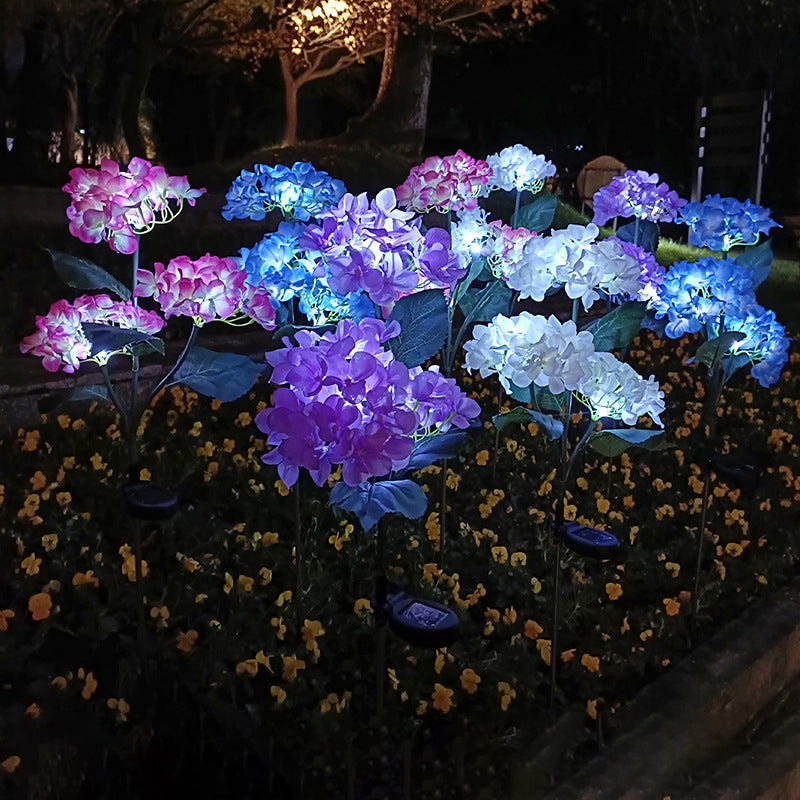 Cloth Artificial Flower Lawn Outdoor Light