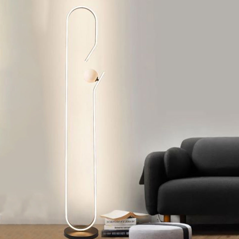 Decorative Curved Line Iron Floor Lamp