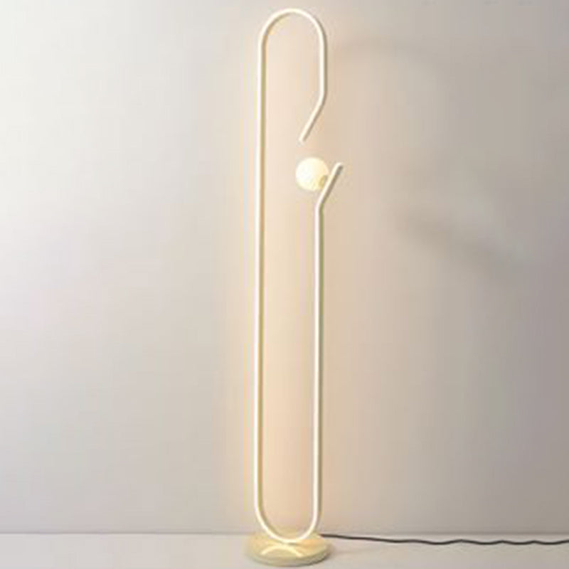 Decorative Curved Line Iron Floor Lamp