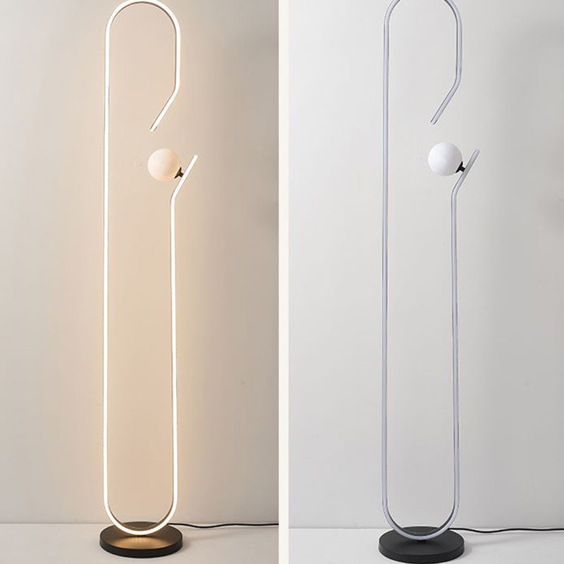 Decorative Curved Line Iron Floor Lamp