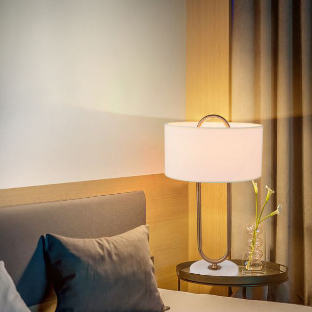 Paper Clip Oval Marble Table Lamp