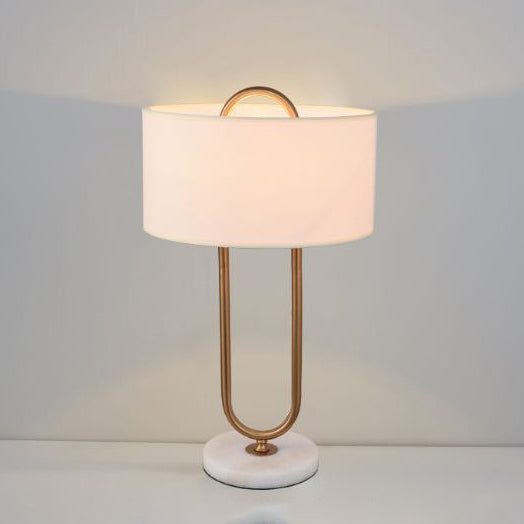 Paper Clip Oval Marble Table Lamp