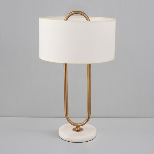 Paper Clip Oval Marble Table Lamp