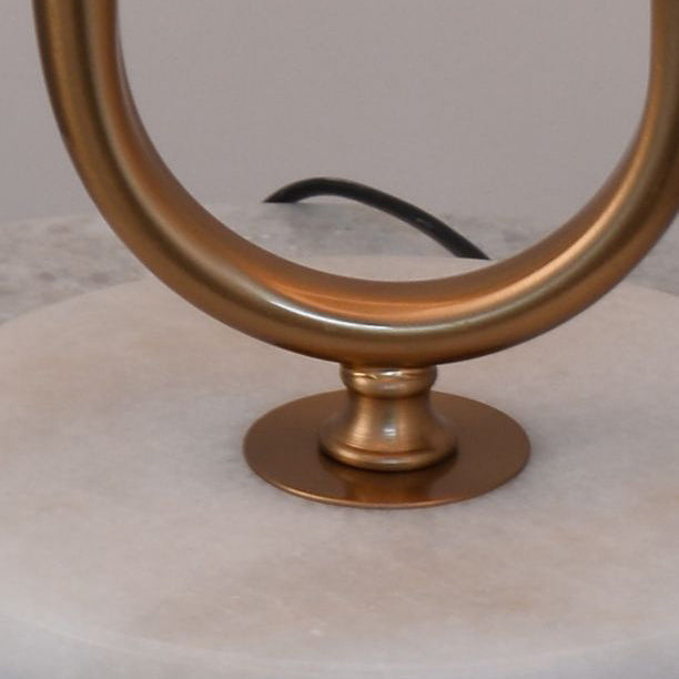 Paper Clip Oval Marble Table Lamp