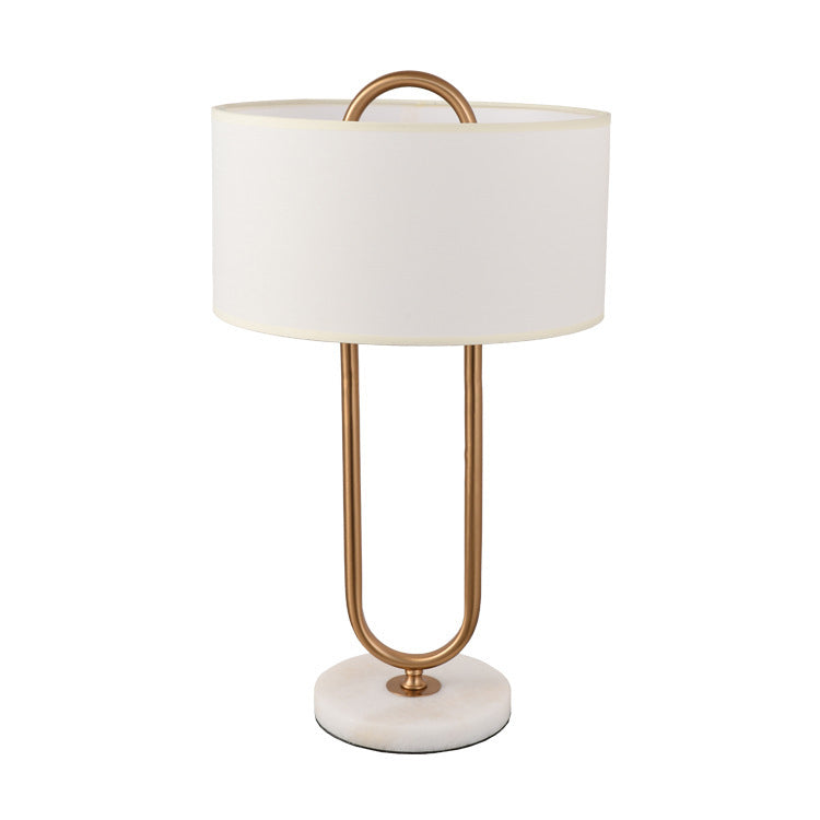 Paper Clip Oval Marble Table Lamp