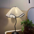 Wave Iron Fabric Petal Table Lamp