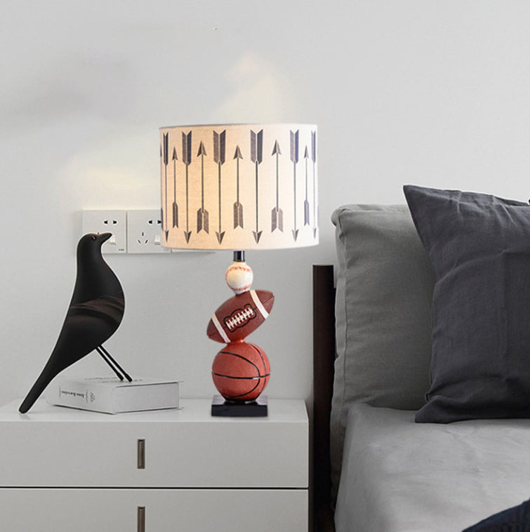 Kids Football Basketball Baseball Table Lamp