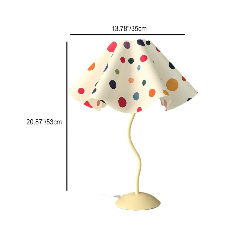 Umbrella Shaped Petal Irregular Table Lamp