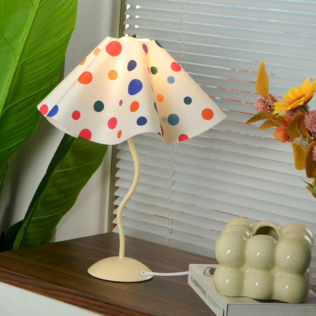 Umbrella Shaped Petal Irregular Table Lamp