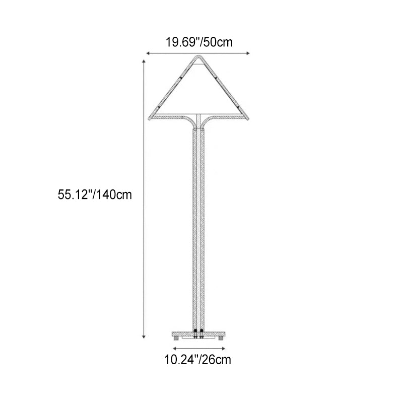 Triangle Shape Floor Lamp