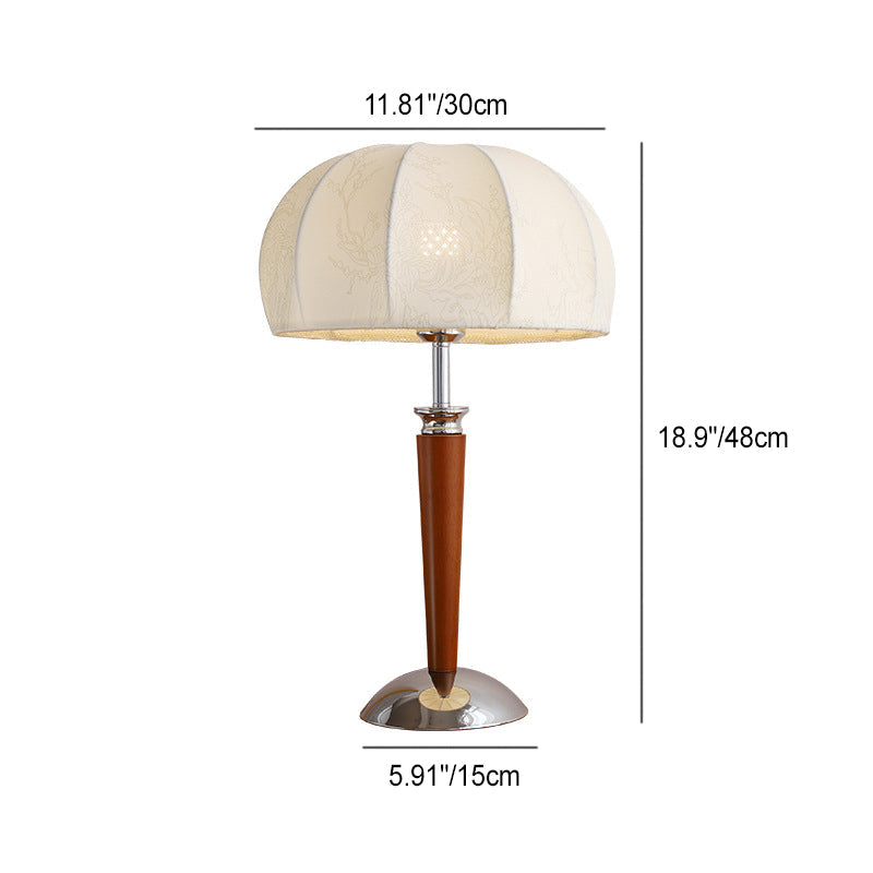 Pull Chain Dome Peony Table Lamp