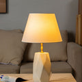 Cone Straight Tube Faceted Table Lamp