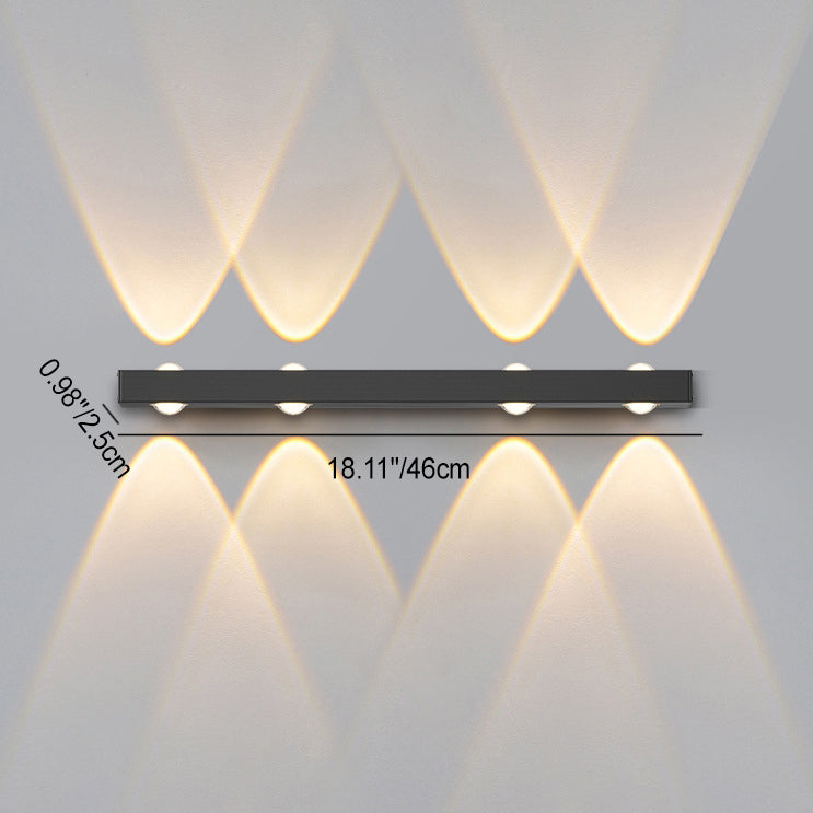 Long Multi Lights Aluminum Wall Lamp