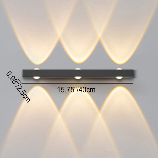 Long Multi Lights Aluminum Wall Lamp