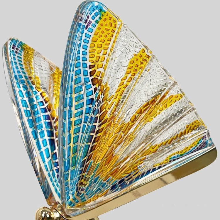 Colorful Butterfly Zinc Alloy Table Lamp