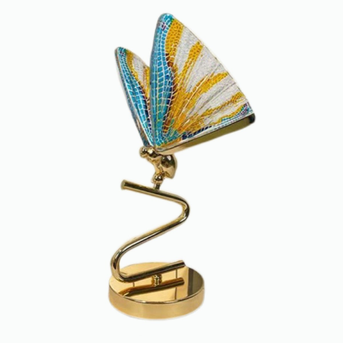 Colorful Butterfly Zinc Alloy Table Lamp