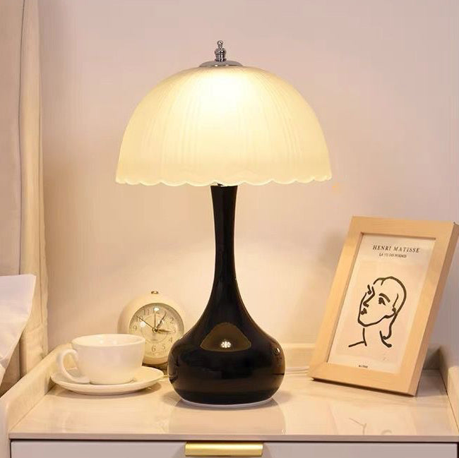 Dome Petal Iron Frosted Table Lamp