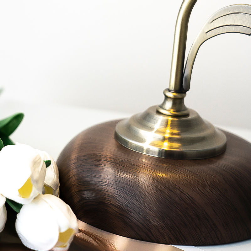 Dome Flower Iron Glass Table Lamp