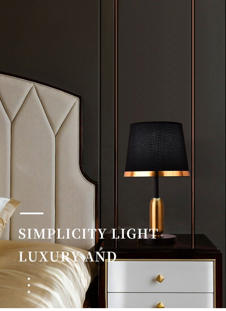 Dome Round Iron Fabric Table Lamp