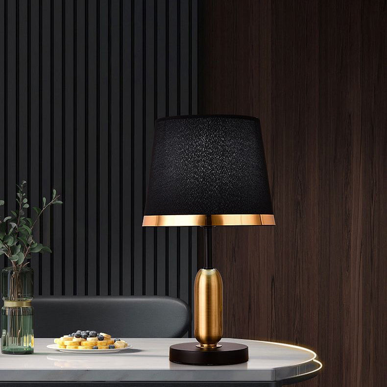 Dome Round Iron Fabric Table Lamp