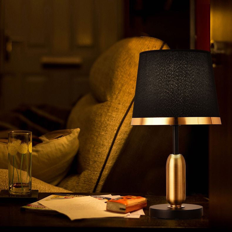 Dome Round Iron Fabric Table Lamp