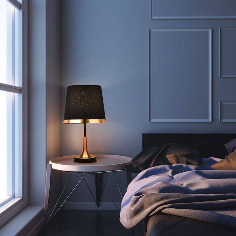 Dome Round Iron Fabric Table Lamp