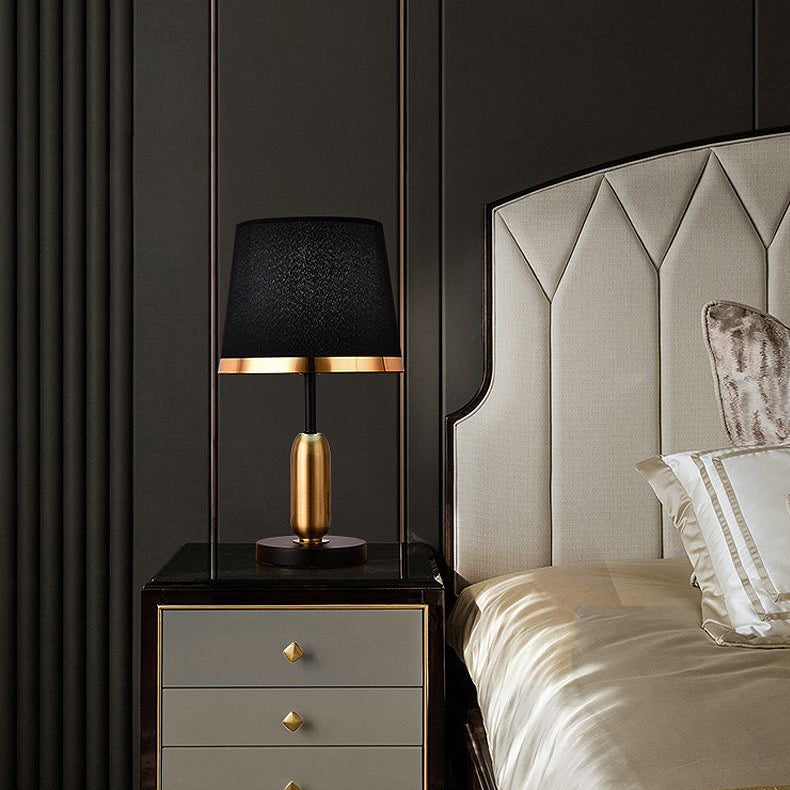 Dome Round Iron Fabric Table Lamp