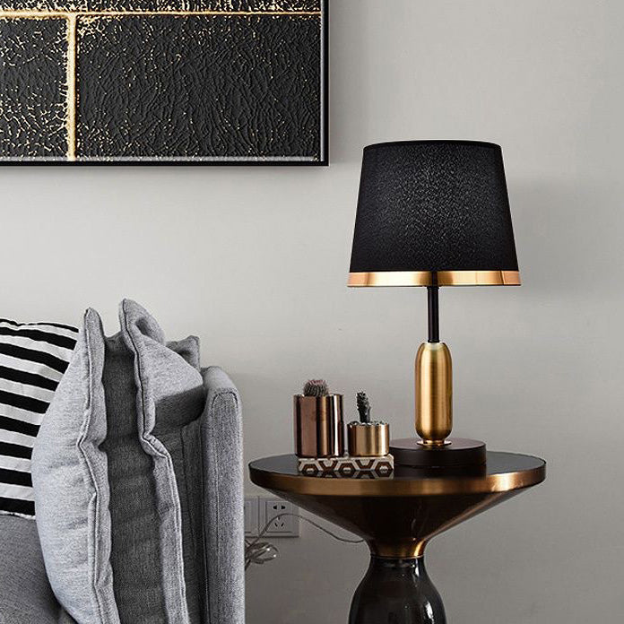Dome Round Iron Fabric Table Lamp