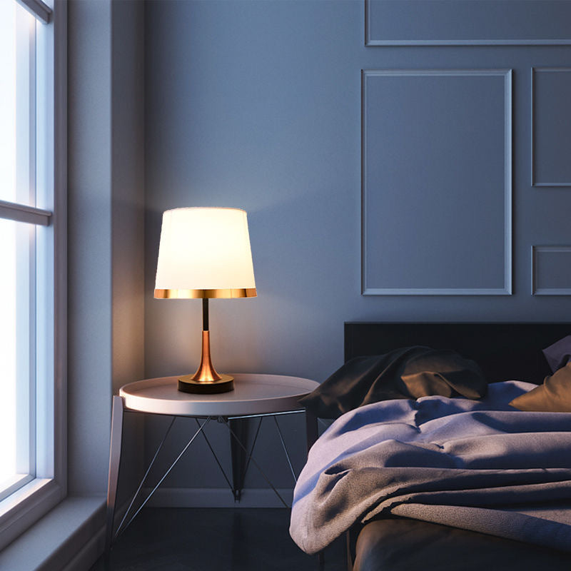 Dome Round Iron Fabric Table Lamp